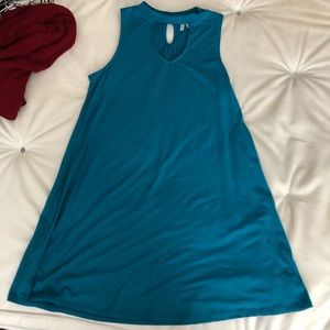 Turquoise mini dress